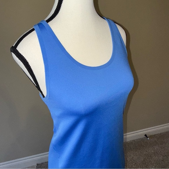 Nike Dri-Fit Tank Top Blue Fitted Racerback with Bralet Women's Size L - Picture 2 of 12